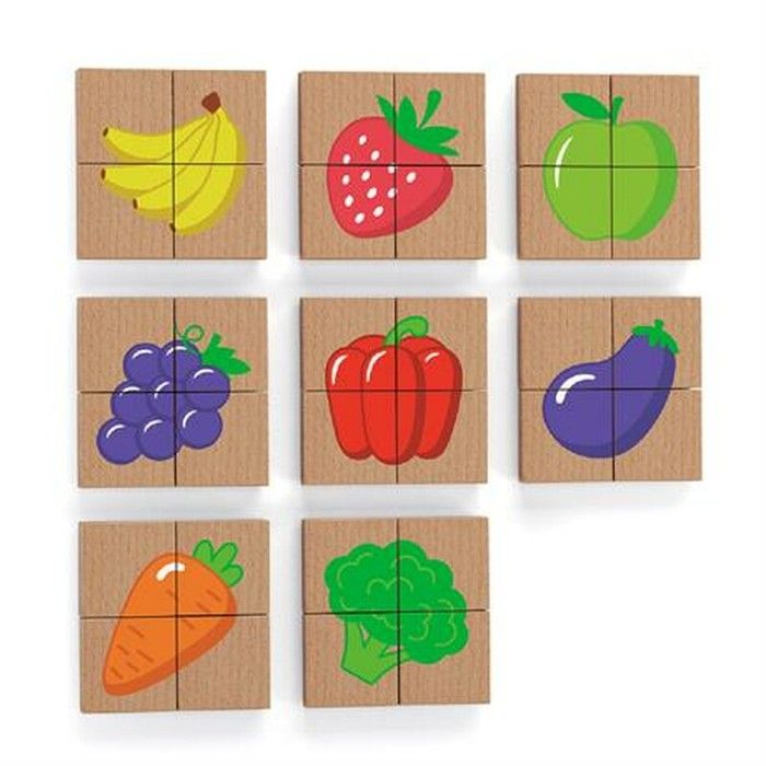 Puzzle Magnétique - Viga Toys - Fruits - 32 pièces - Bois - Mixte