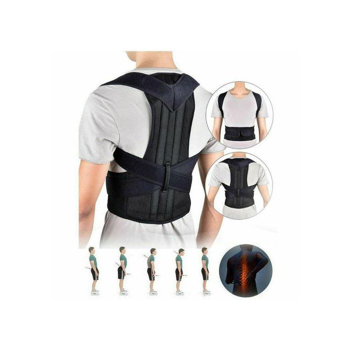 Ceinture Lombaire Renforcée, Support Dorsal Réglable, Attelle de Colonne Vertébrale, Entraîneur de Cou