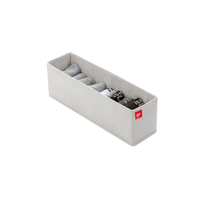 Boîte de rangement en tissu 9cm sans compartiment