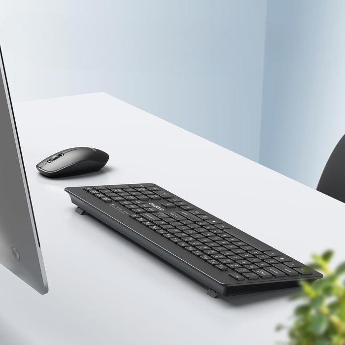 Pack Clavier Souris - Oraimo - Smart Office - Sans Fil 2.4G - Design Ergonomique - Autonomie Prolongée