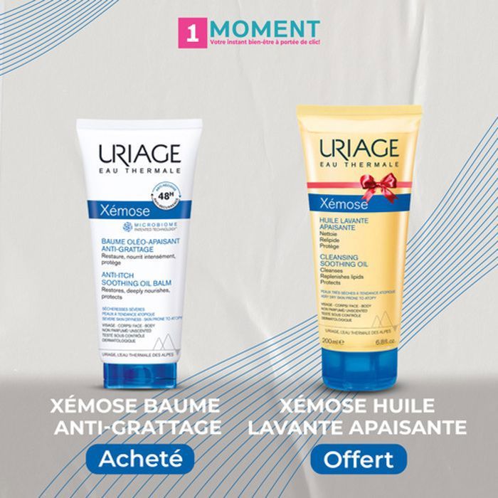 Baume Oléo-apaisant Anti-grattage - Uriage - 500ml - Apaisant - Nourrissant - Huile Lavante Offerte