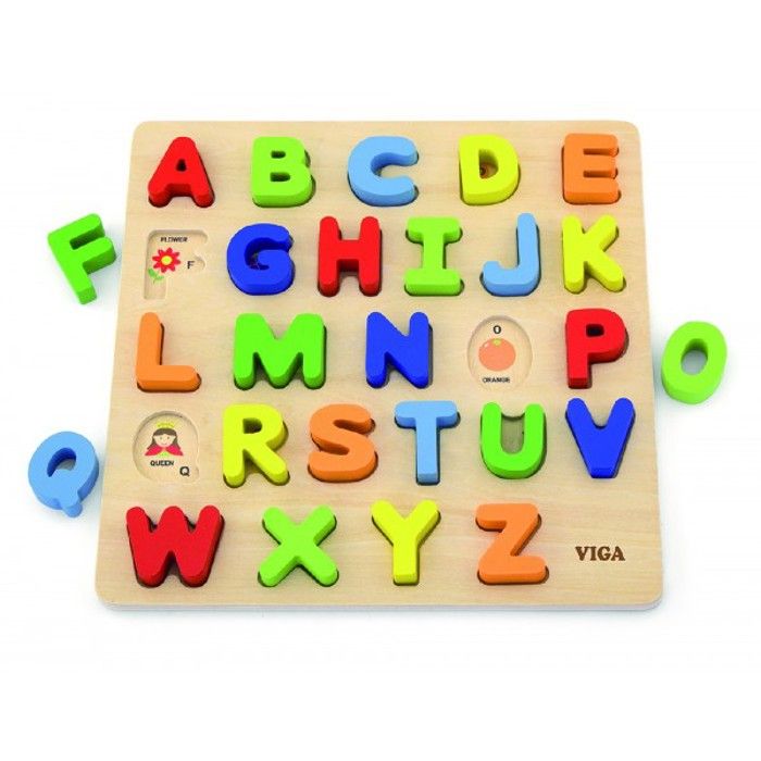 Puzzle - Block - Alphabet Uppercas - 26 lettres - Mixte - A partir de 18 mois