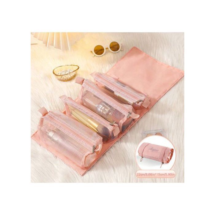 Trousse de Toilette et Maquillage 4 en 1, Organisateur Portable et Imperméable
