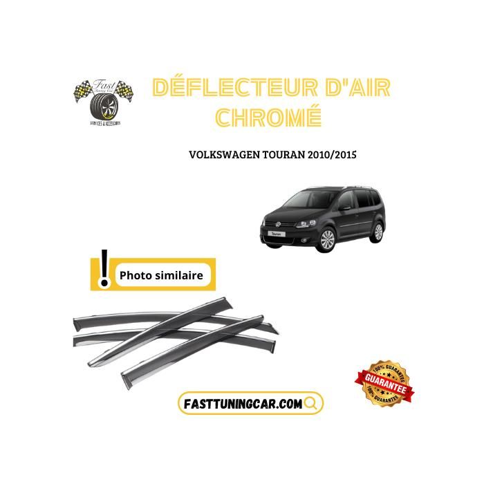 Déflecteur d'air - Volkswagen - Touran - Noir - Chromé - Set de 4