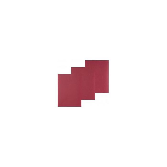 Paquet de 100 couvertures grain cuir bordeau 2445 pour reliure A4