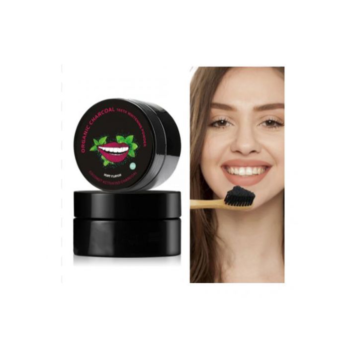 Poudre blanchiment des dents au charbon , soin buccal, élimine les taches 30gr