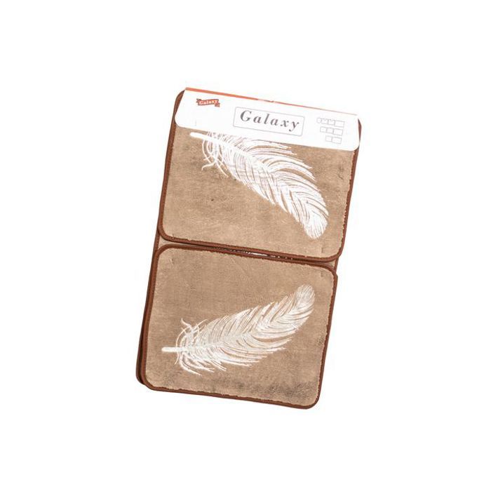 Galaxy tapis de bain 3 pièce beige