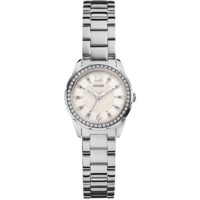 Montre femme - GUESS - LADIES F14 W0445L1 - Quartz - Analogique - Acier inoxydable