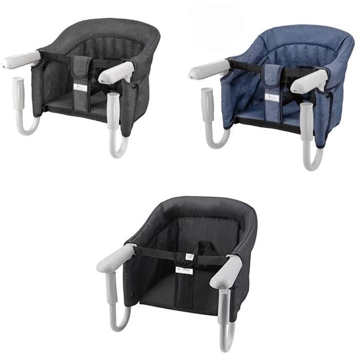 Chaise haute pour bébé , adaptée à la table avec ceinture de sécurité (Couleur aléatoire)