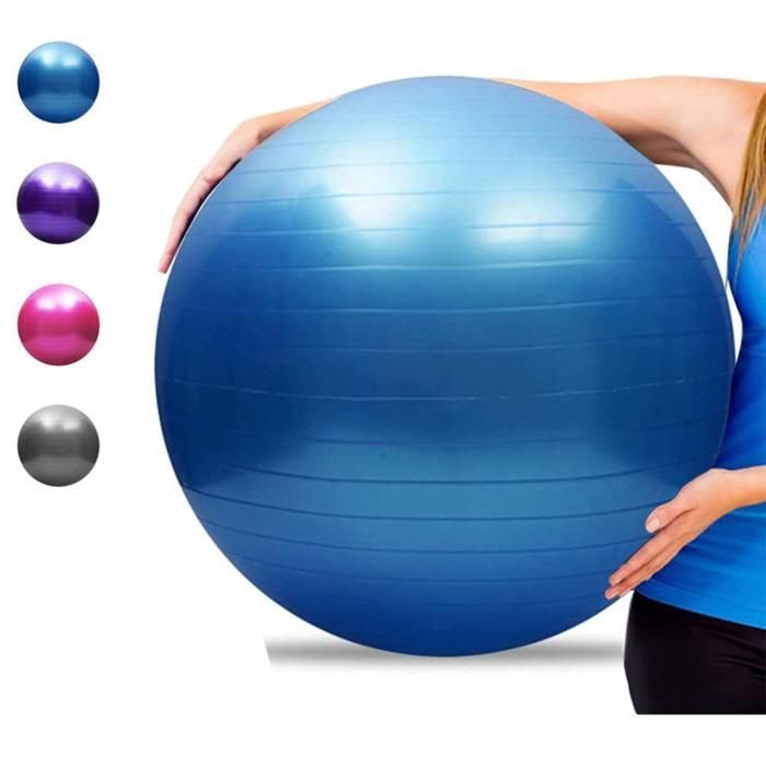 Balle d'exercice de yoga avec pompe pour le bureau et la maison (Couleur aléatoire)