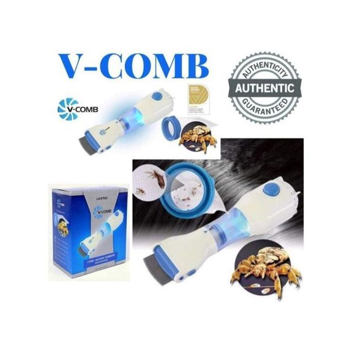 V-Comb Anti-Poux Électrique : Traitement Sûr & Efficace - Sans Produits Chimiques