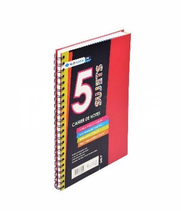 cahier de note sujet, 5 sujet A5 - couleur aléatoire