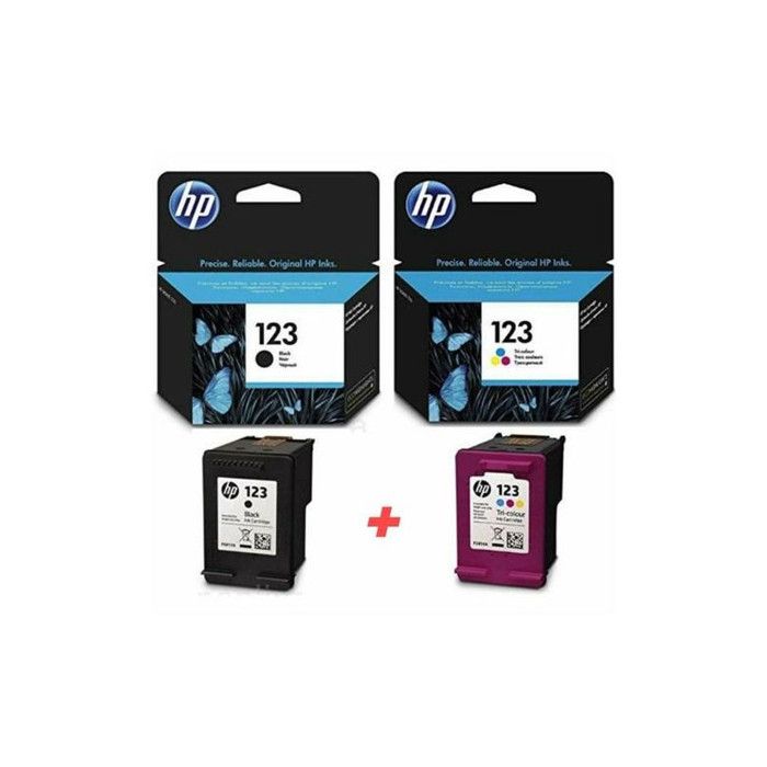 Cartouche 123 Noir + 123 tri-couleur - Produits Authentiques