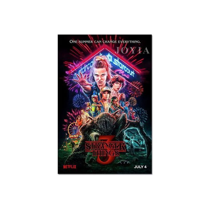 Poster A4 - Stranger Things - Saison 4 - Décoration murale - Mixte - Waterproof - Durable