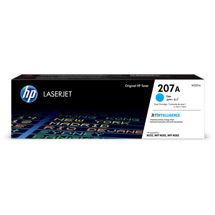 Toner 207A W2211A LaserJet d'origine - Cyan