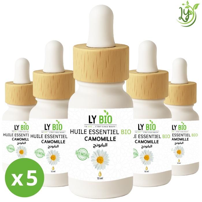 LYBIO PACK HUILE ESSENTIEL CAMOMILLE 10ML LOT DE 5 bouteilles