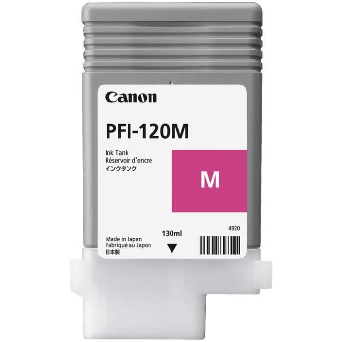 Cartouche d'encre Magenta Canon PFI-120M - 130 ml - Réservoir d'encre - Jet d'encre