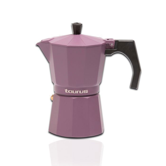 Cafetière Italica Elegance - TAURUS - 6 Tasses - Aluminium - Design Élégant - Compatible Gaz/Électricité