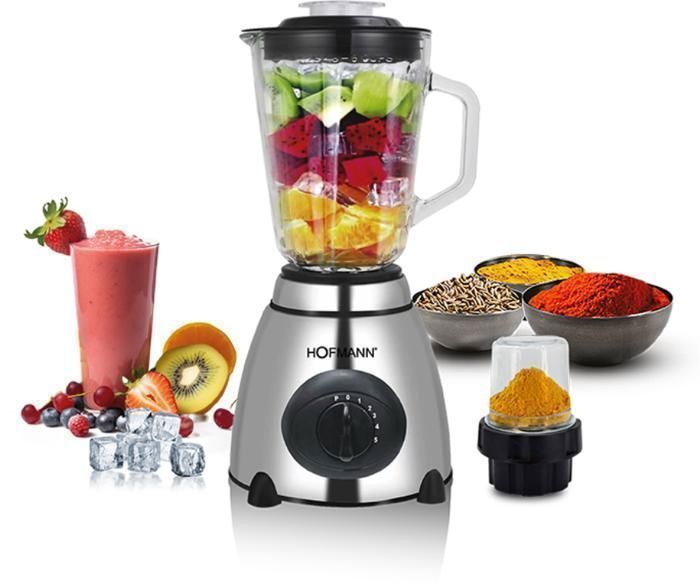Blender Mixeur Avec Moulin Bol En Verre 1.5L 1000W - Bol en verre