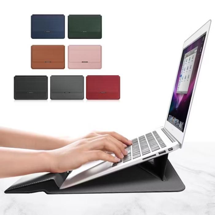 Housse pour ordinateur portable avec support, noir(Couleur aléatoire)