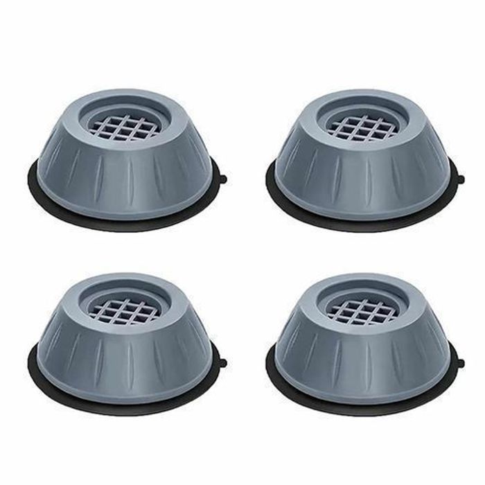 Support Anti-Vibration - Brillant - 4 pièces - Caoutchouc durable - Réduction du bruit - Facilité de nettoyage