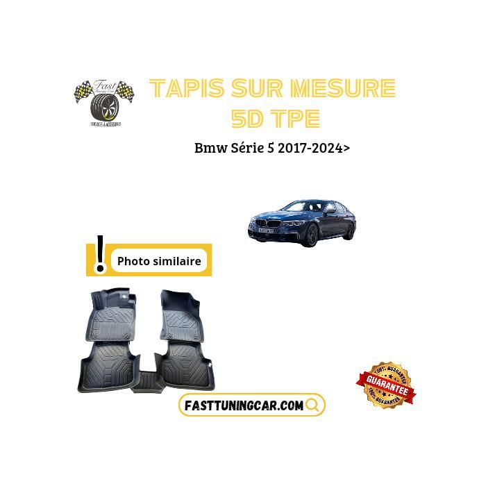 Tapis de voiture sur mesure 5D TPE - BMW - Série 5 G30 - Résistant - Antidérapant - Facile à nettoyer