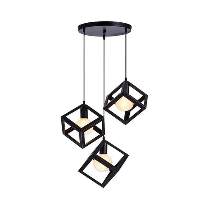 Suspension Lampe de Style Moderne en métal Suspension + 3 Lampes LED 9w OFFERTE