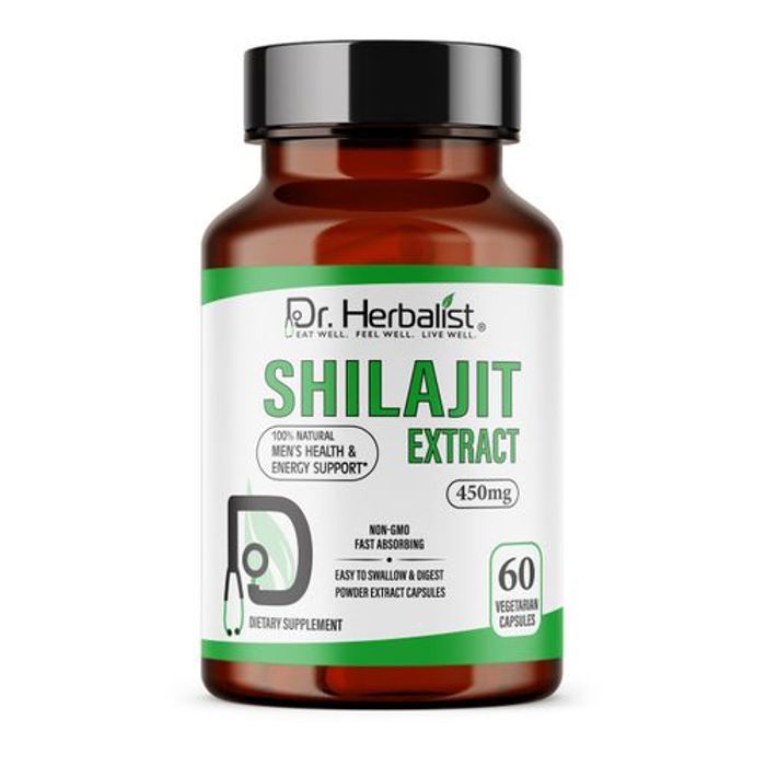 Dr Herbalist Extrait de Shilajit 450mg 60 Gélules de l'Himalaya