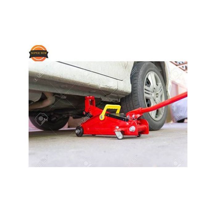 Cric hydraulique de 2 tonnes pour voiture, outil de réparation des pneus, double pompes à manivelle, haut