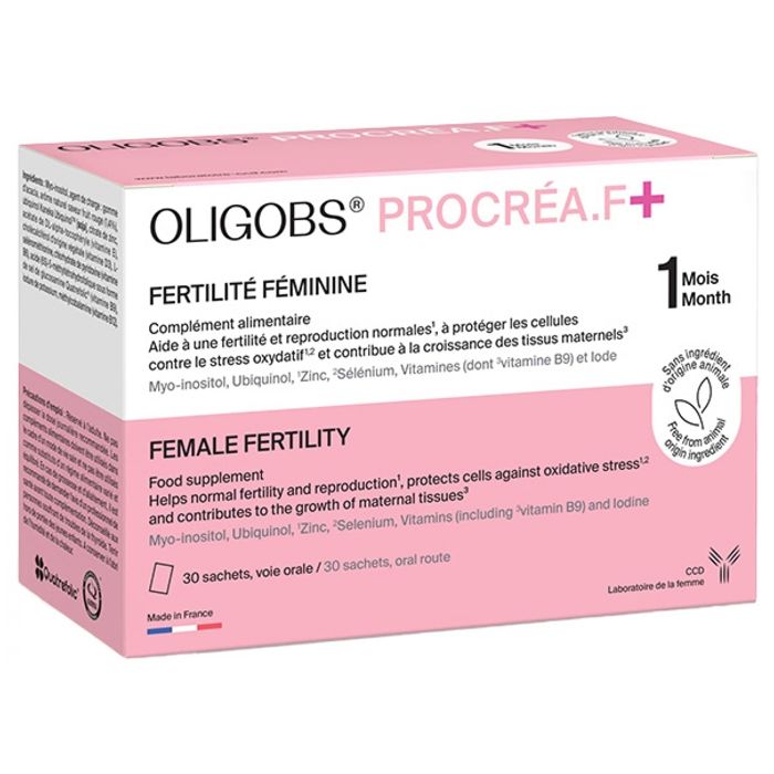 Laboratoire CCD Oligobs Procréa.F Fertilité Féminine 30 Sachets