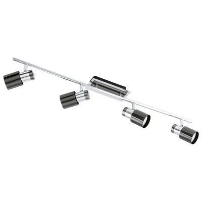 Spot Davida 1 noir 4x5w - EGLO LIGHTING - Spot intérieur en métal avec ampoule LED GU10