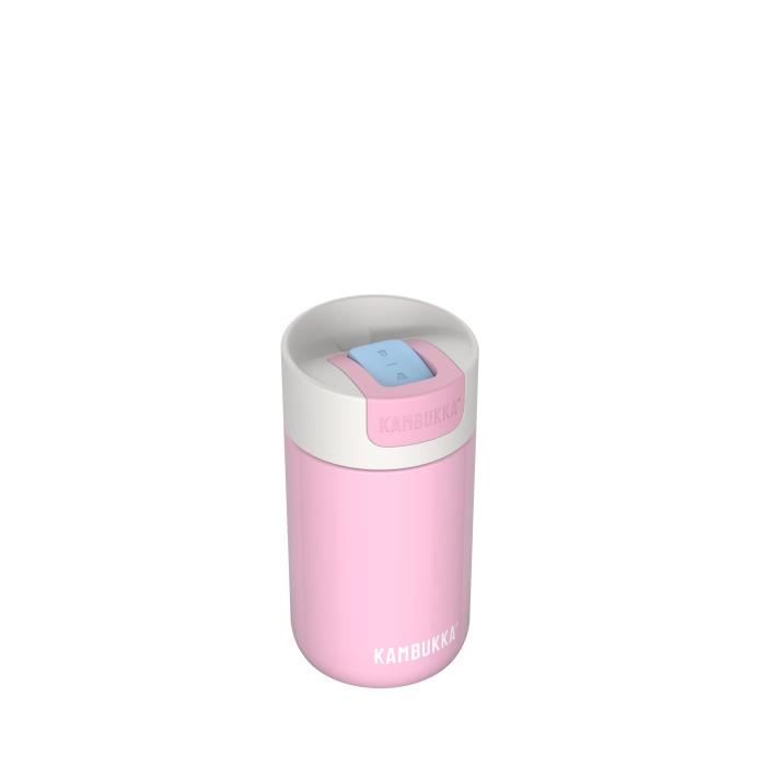KAMBUKKA Gourde Isotherme (300ml) - Thermos Etanche: Boissons Chaudes et Froides - Fond Antidérapant - Acier Inoxydable - Pink Kiss