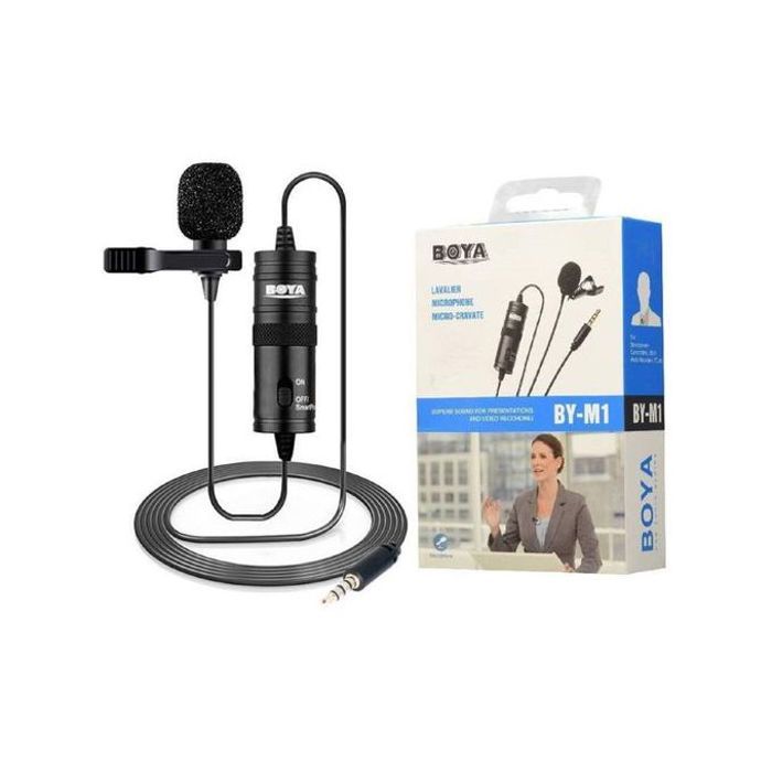 Boya Micro Cravate by-M1 omnidirectionnel, conçu pour smartphones, appareils photos