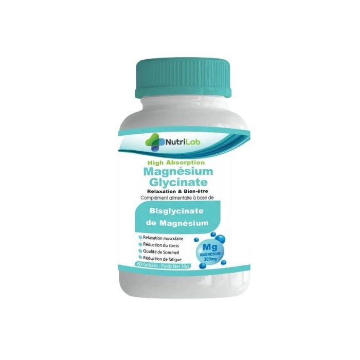 Nutrilab Magnesium Clycinate 300mg 60 Gelules