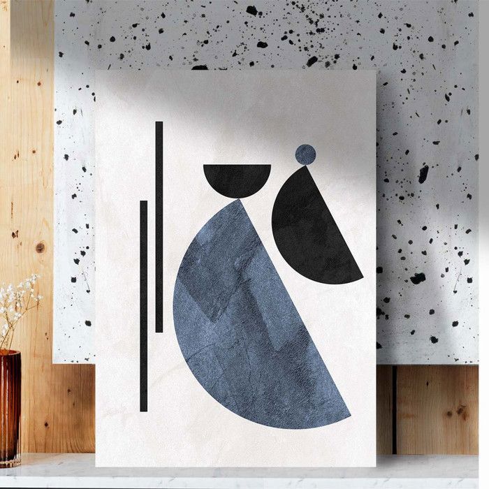 Tableau Décoratif - Abstrait Moderne - 80 x 120 cm - Multicolore - Design Contemporain