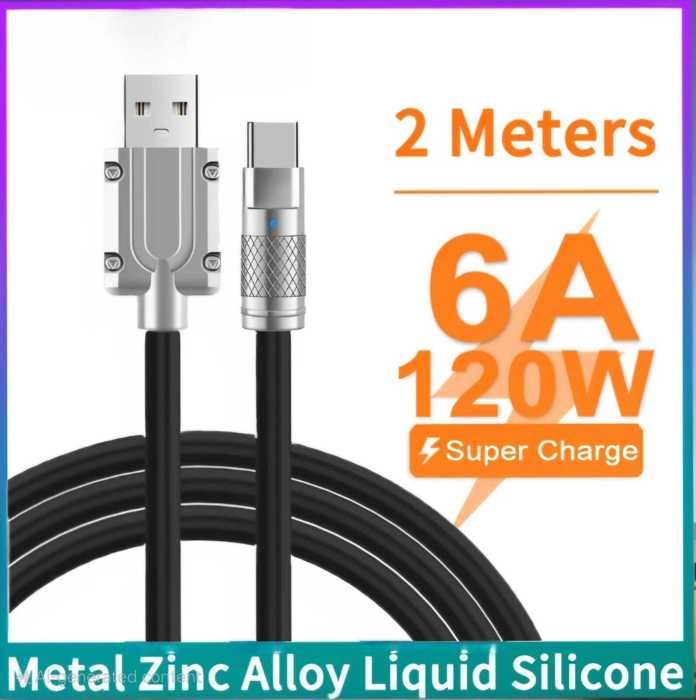 cable Type-c 120W fast charge et data cable compatible pour tous les telephone