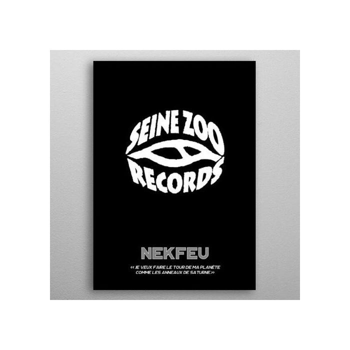 Poster Décoration Murale - Nekfeu - Noir - Rectangulaire - Contemporain - Célébrités
