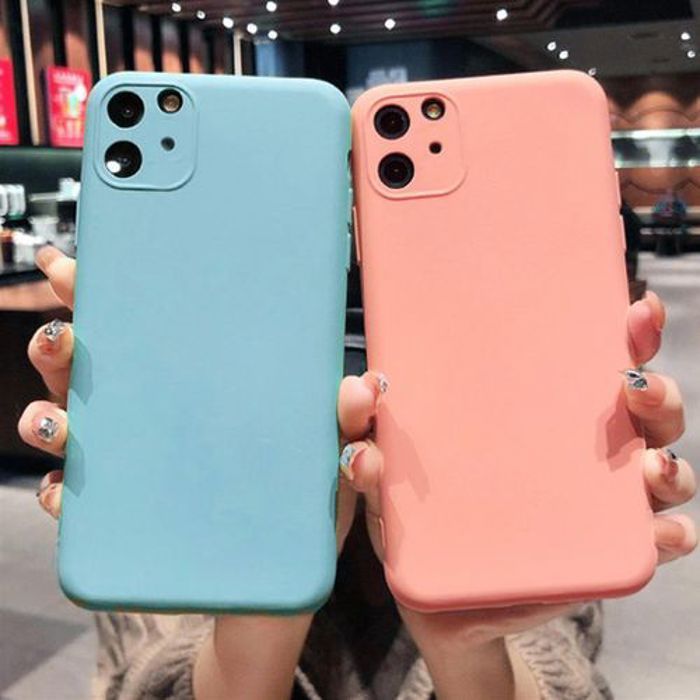 Case Pack 2 Coque : Pochette Souple Iphone 13 Rose + Coque 13 Bleu Ciel