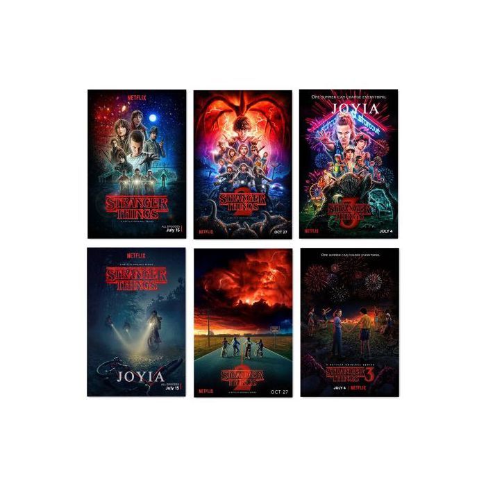 Poster A5 - Stranger Things - Saison 4 - Onze Jane - Joyce Byers - Jim Hopper
