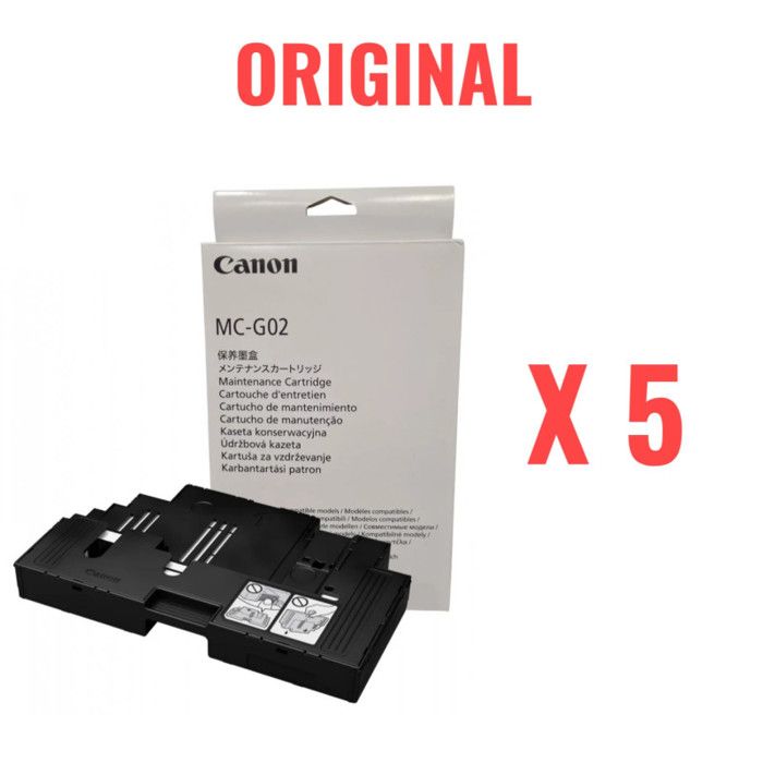 Pack 5 Cartouche de maintenance MC-G02 Original (4589C001AA)