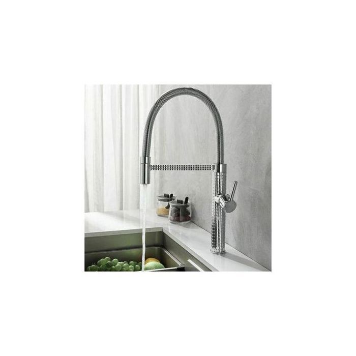 Mitigeur - Haute Gamme - Flexible Rotatif - Métal - Chaud/Froid - Élégance