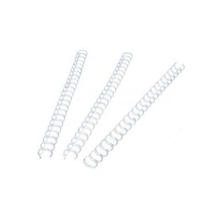 Reliure métallique 28 mm blanc (30 relieurs)