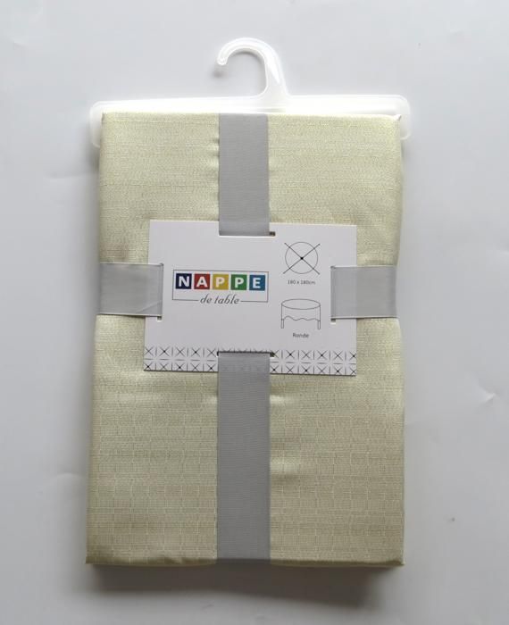 NAPPE EFFET LIN ROND 180CM K22-TB007-R