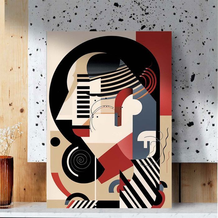 Tableau Décoratif - Nuances de Sophistication - 80 x 120 cm - Multicolore - Design Contemporain