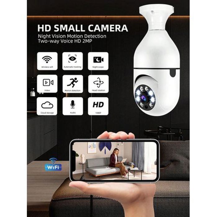 Caméra de surveillance à ampoule LED