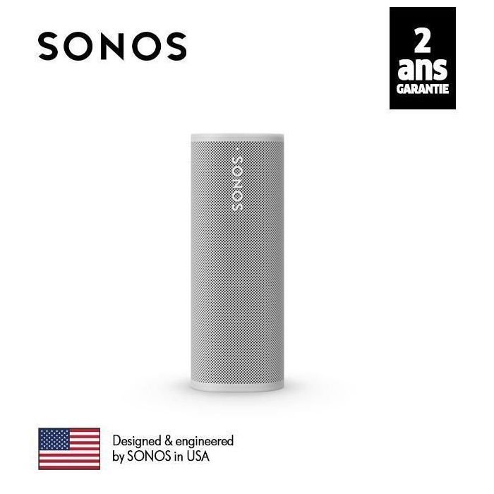 Enceinte Nomade - SONOS - ROAM - 20 Watt - Bluetooth - Résistante et légère