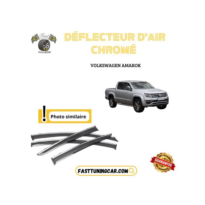 Déflecteur d'air - Volkswagen - Amarok - Noir - Chromé - Set de 4 pièces
