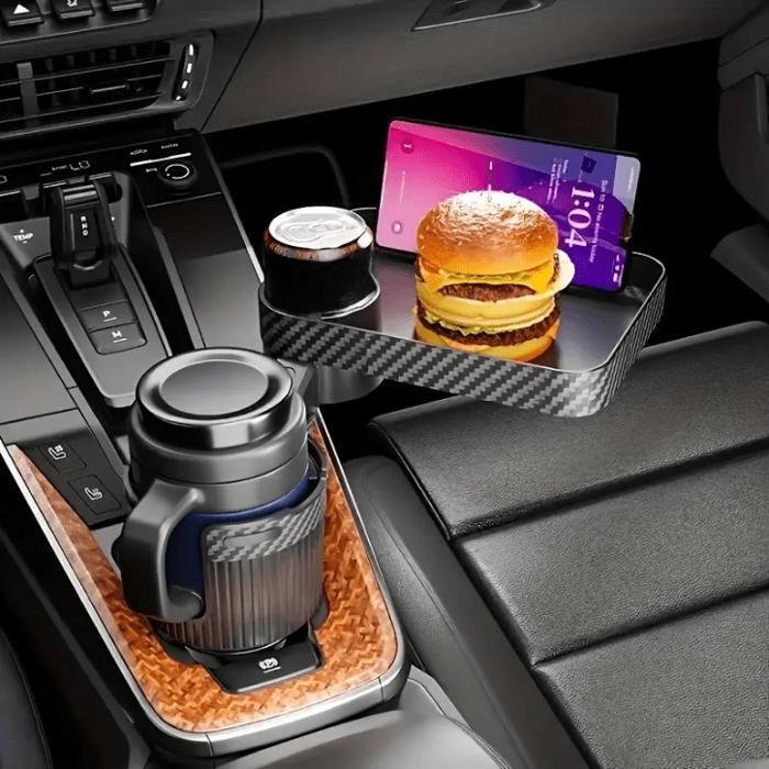 Plateau de voiture amovible avec porte-gobelet – Pratique et durable