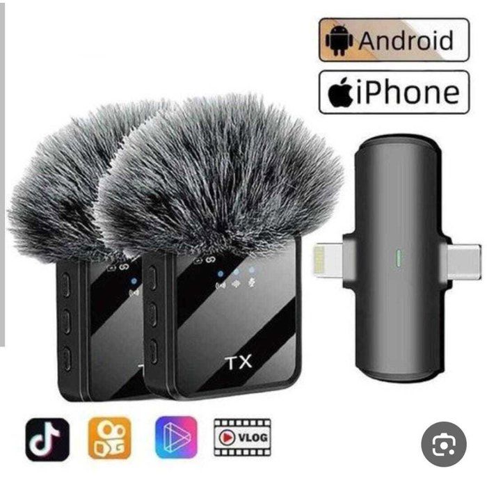 Kit de 2 micros-cravates sans fil universels – Android & iPhone – Vlogging et enregistrements pro