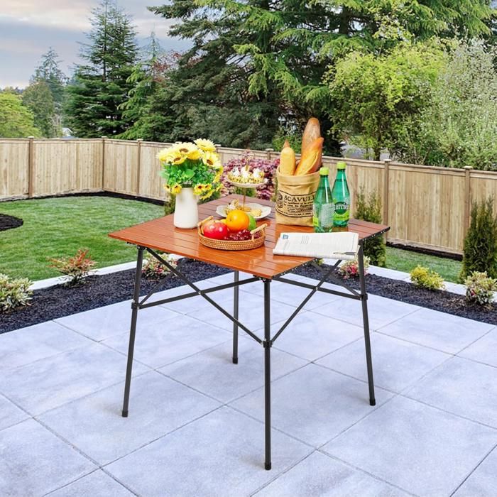 Table pliante - Non spécifié - 50×50 cm - Robuste - Pliable - Idéale pour camping